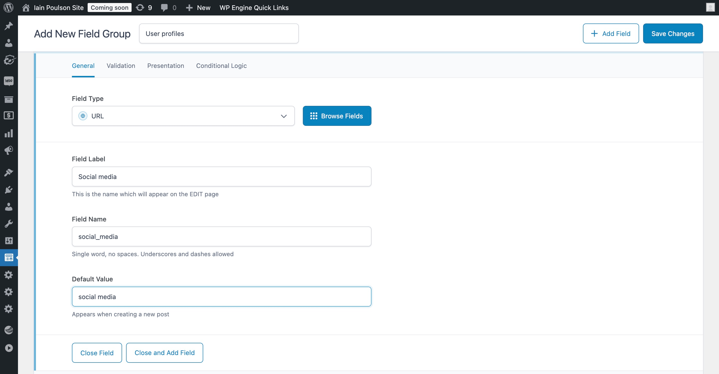 Add custom fields