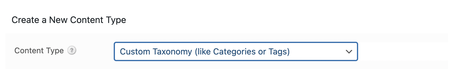 How to create a custom taxonomy using Pods